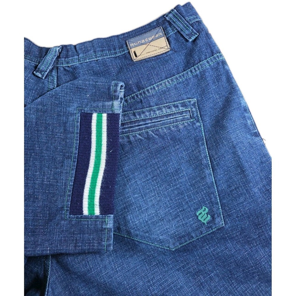 Vintage Rocawear Men's Jeans 252-006951 Y2K Baggy Hip Hop Denim Sweater Knit Hem